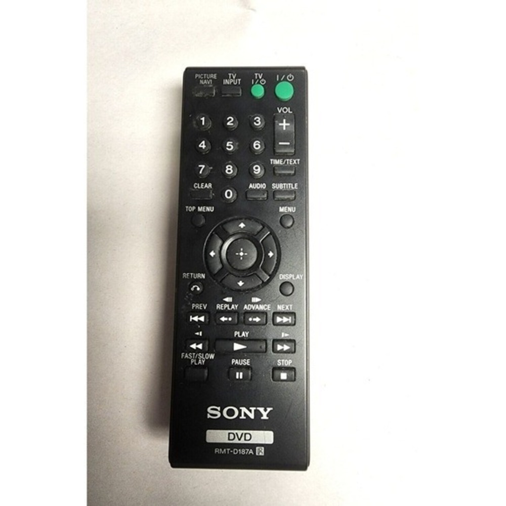 Genuine Sony DVD Remote Control #RMT-D187A For DVD Player   ID#8